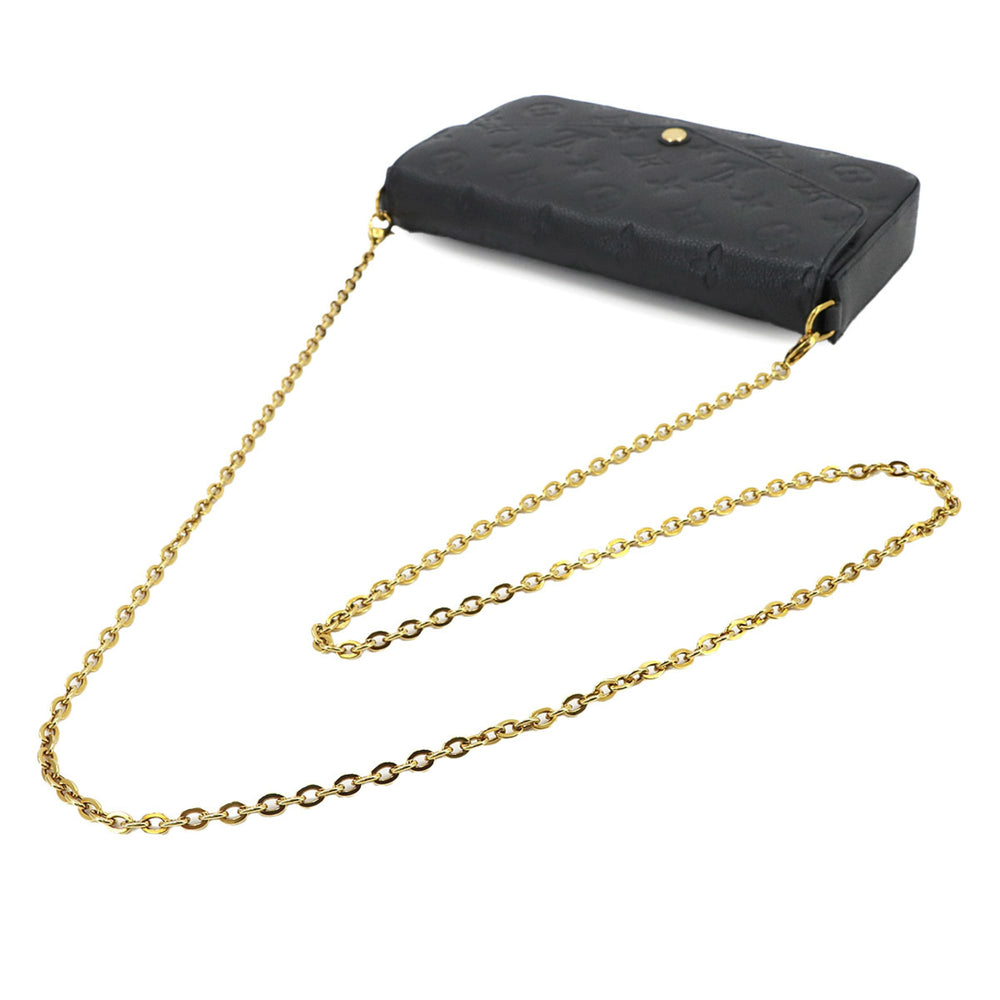 Louis Vuitton Monogram Empreinte Pochette Felicie Chain Wallet Leather Noir M82477 RFID — Like New