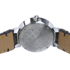 LOUIS VUITTON Tambour Slim 8PD Watch, Battery Operated, Q12MG, Women's — Very Good