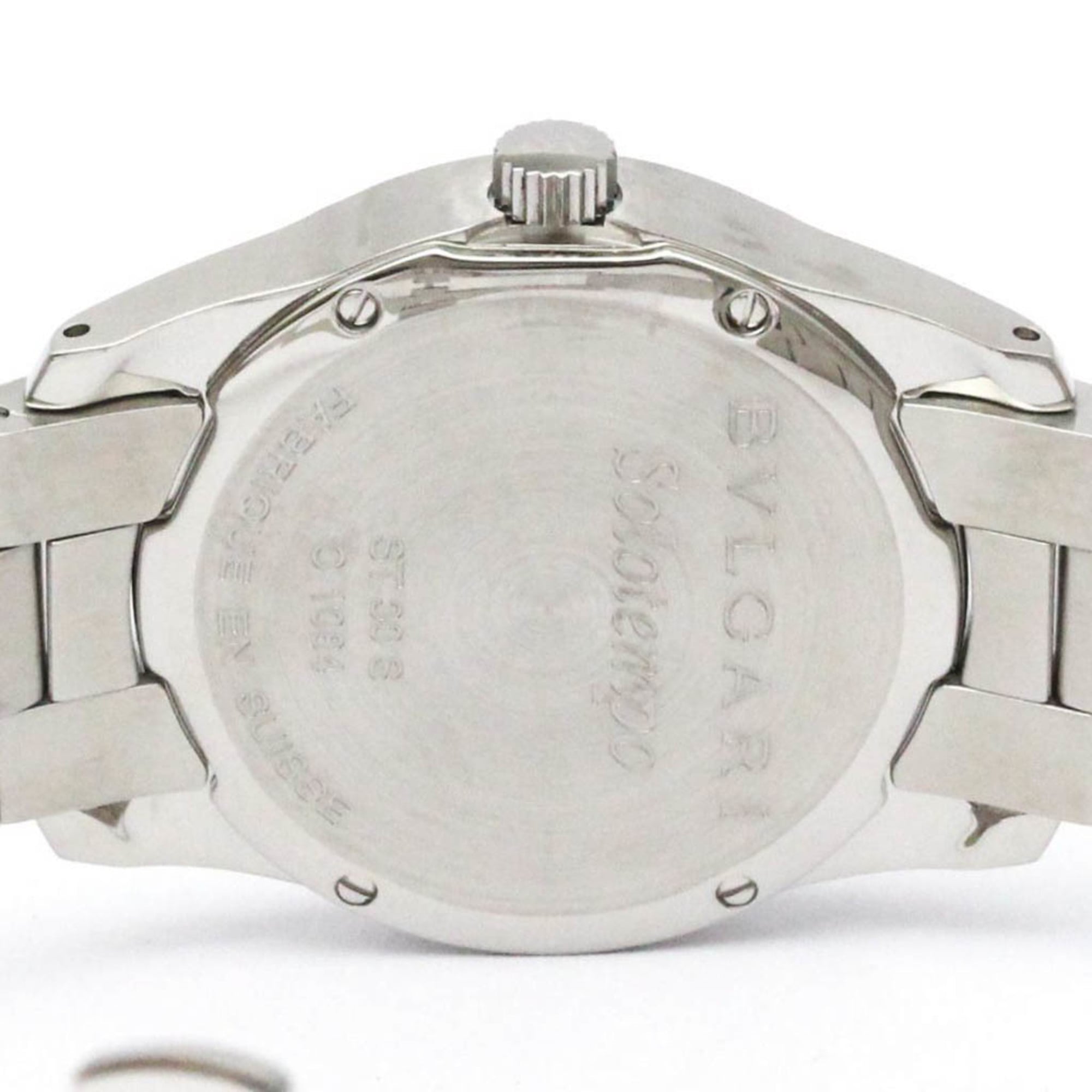 BVLGARI Solotempo Stainless Steel Quartz Ladies Watch ST30S Polished — Very Good