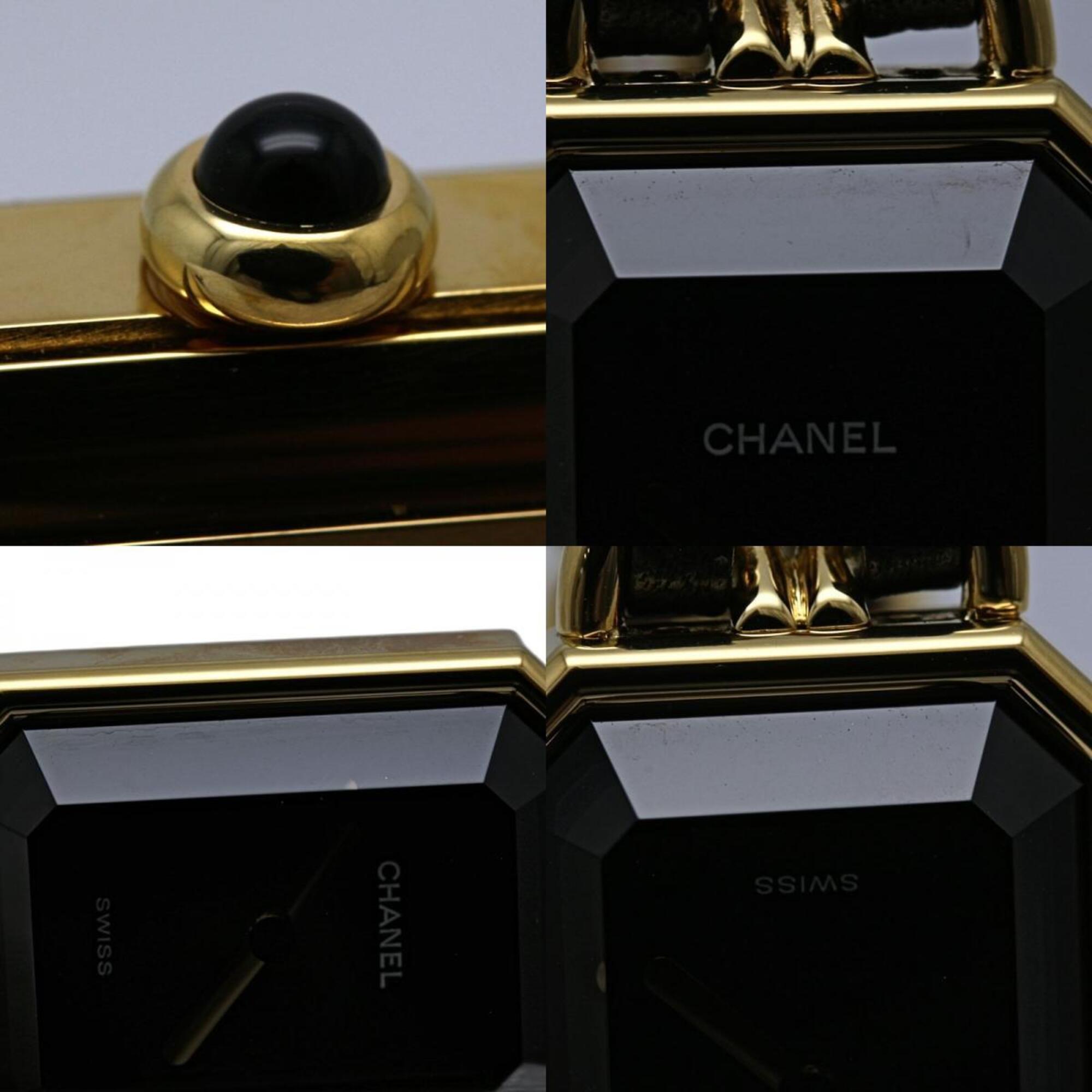 CHANEL Premiere Large Size H0001 483011003 Late Model Women's Watch GP (Gold Plated) x Leather 130522 — Very Good