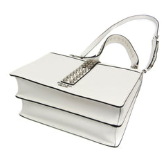 Prada Electra Studs 1BD120 Women's Leather Handbag,Shoulder Bag White — Like New