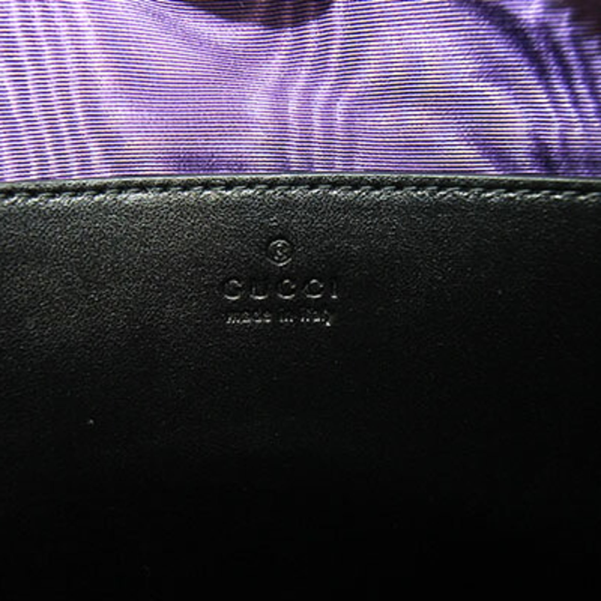 Gucci GG Matelassé Small Shoulder Bag, Black Nylon Leather Crossbody Bag — Like New