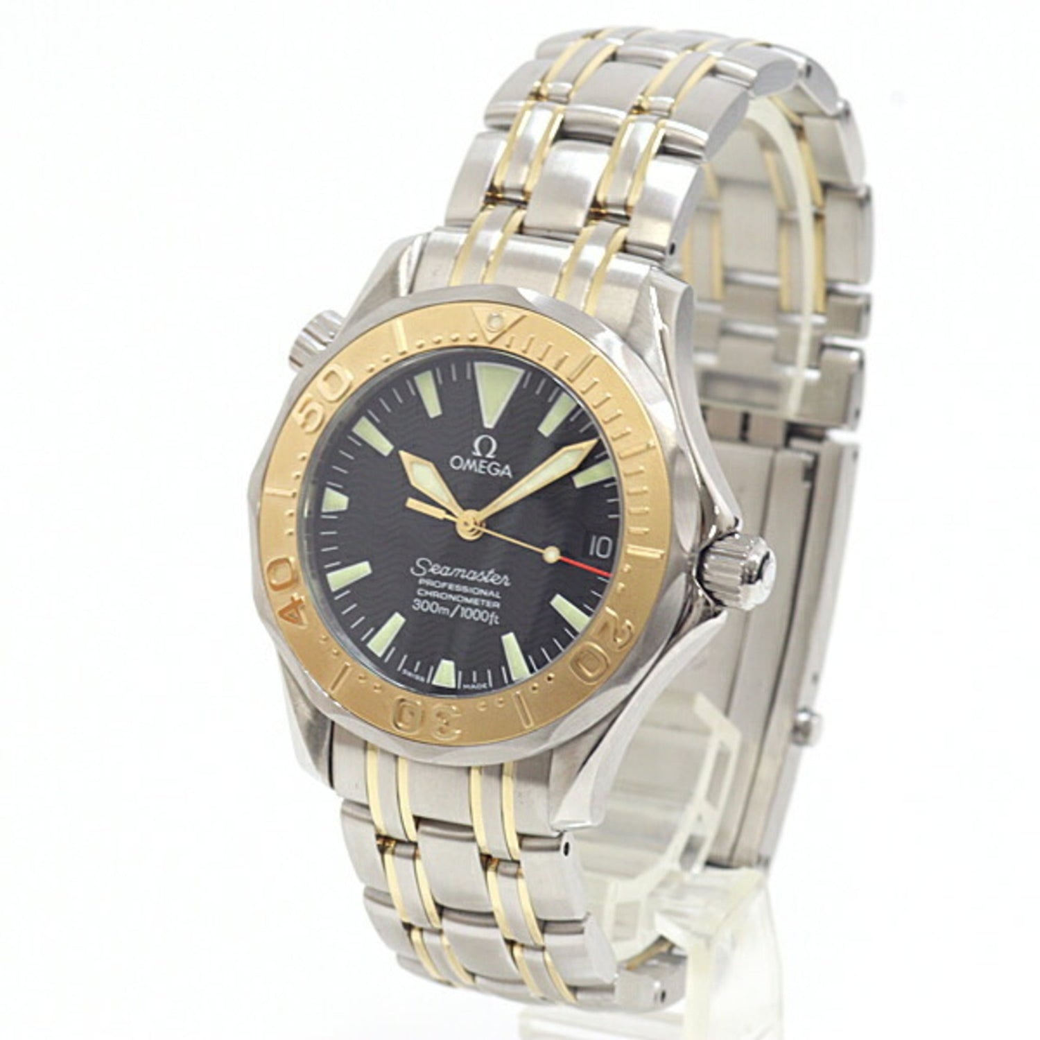 Omega OMEGA 2453.50 Seamaster 300 Professional Boys' Watch SS/YG Black Dial Automatic