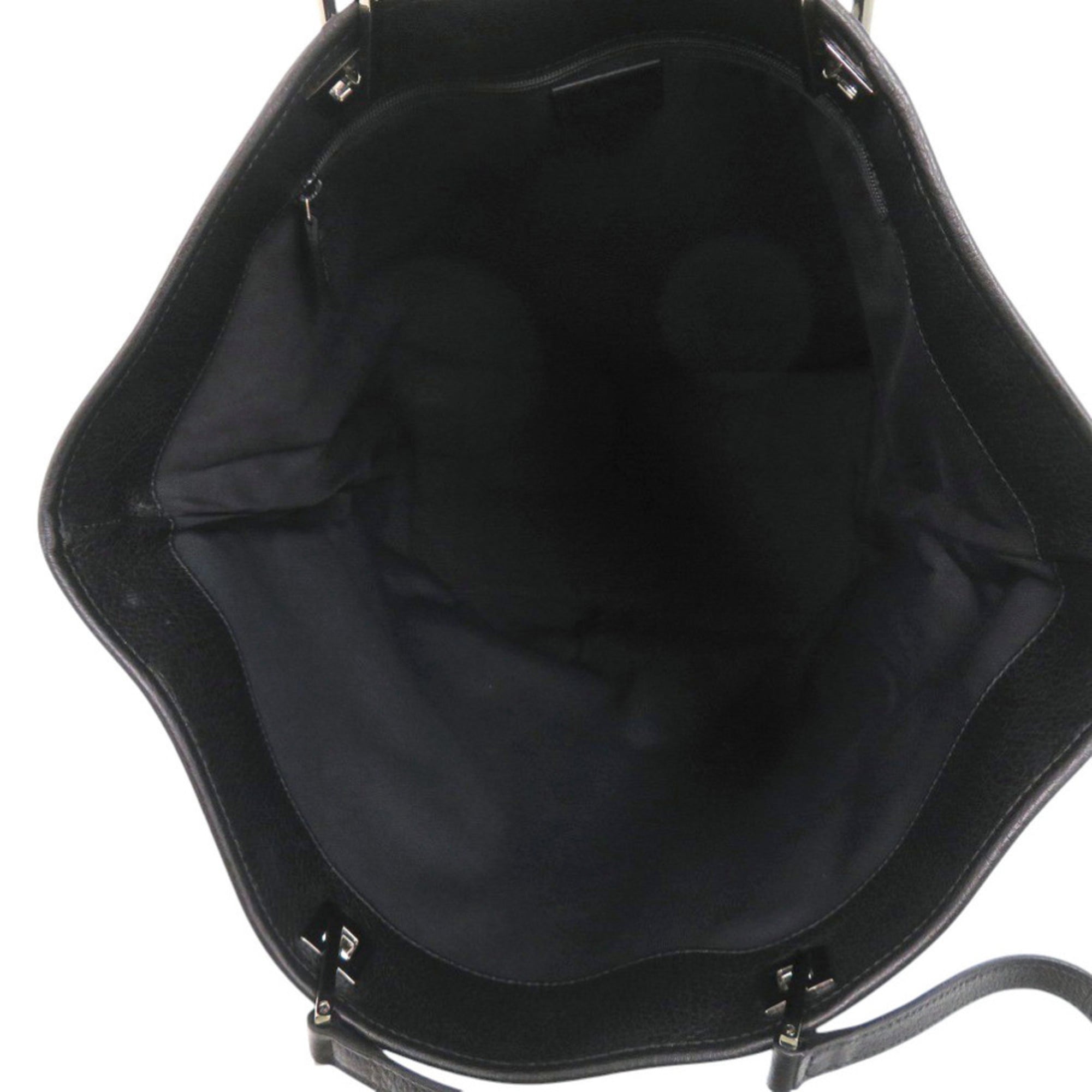 Gucci GG pattern 269123 Nylon Leather Black Tote Bag 1379GUCCI — Like New