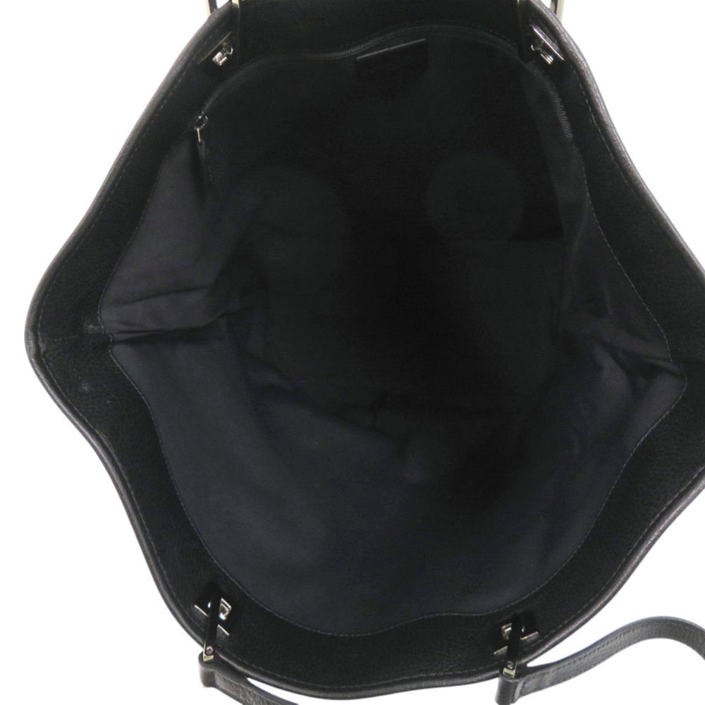 Gucci GG pattern 269123 Nylon Leather Black Tote Bag 1379GUCCI — Like New