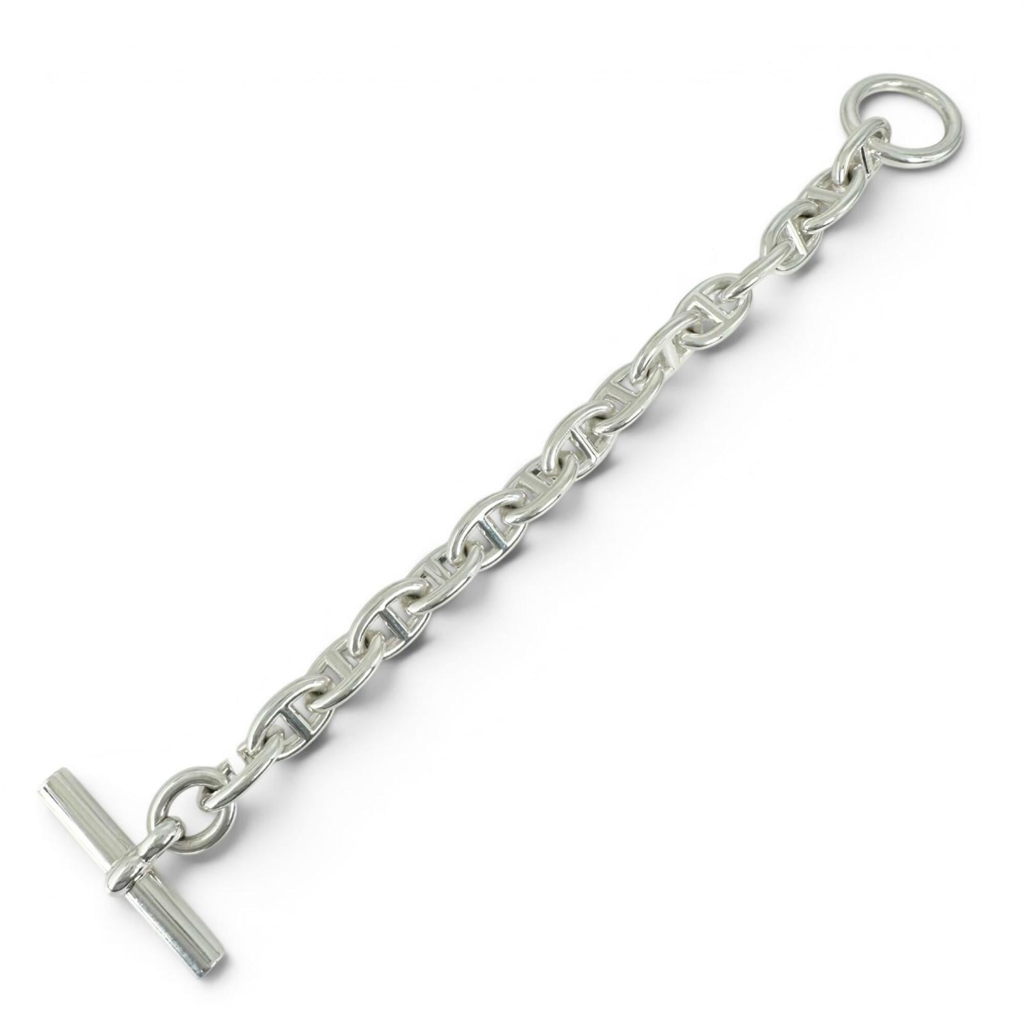 HERMES Chaine d'Ancre PM bracelet, AG925, 15 links, silver, made in France, 2025 model, weight 32.7g, women's — Like New