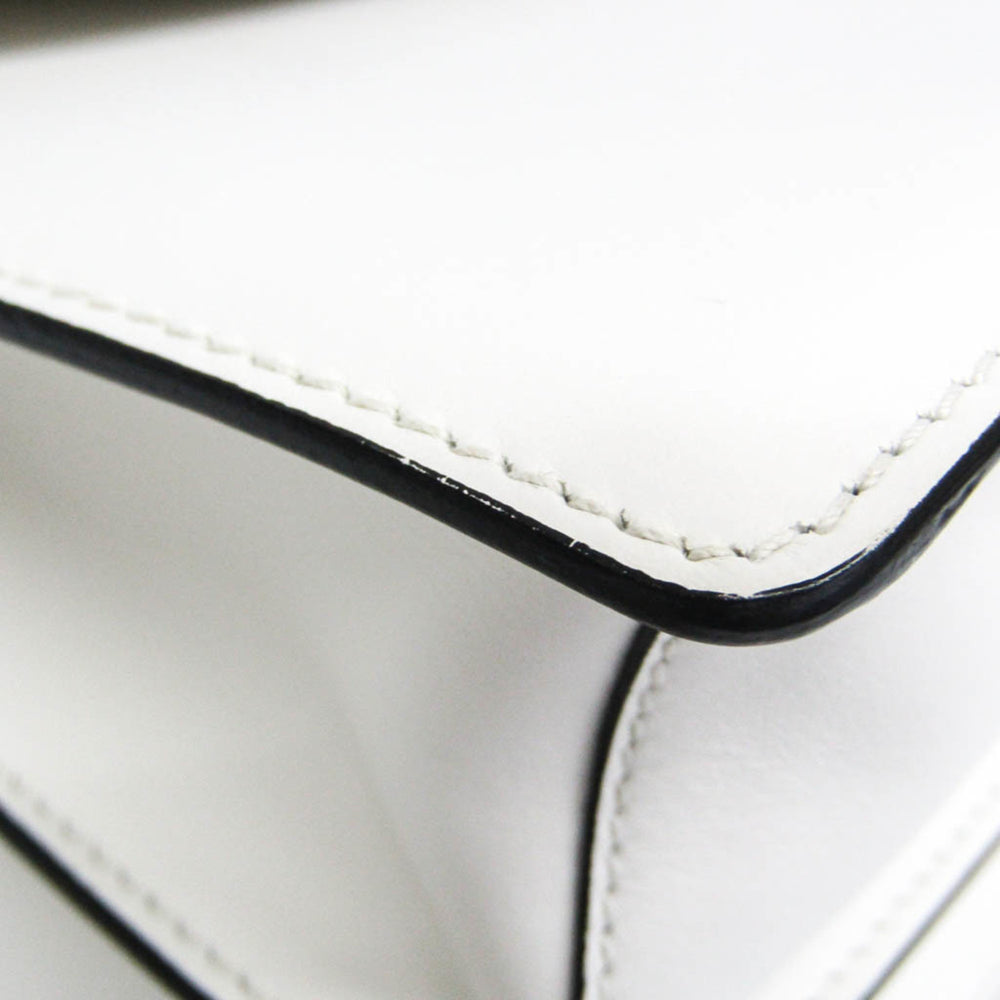 Prada Electra Studs 1BD120 Women's Leather Handbag,Shoulder Bag White — Like New