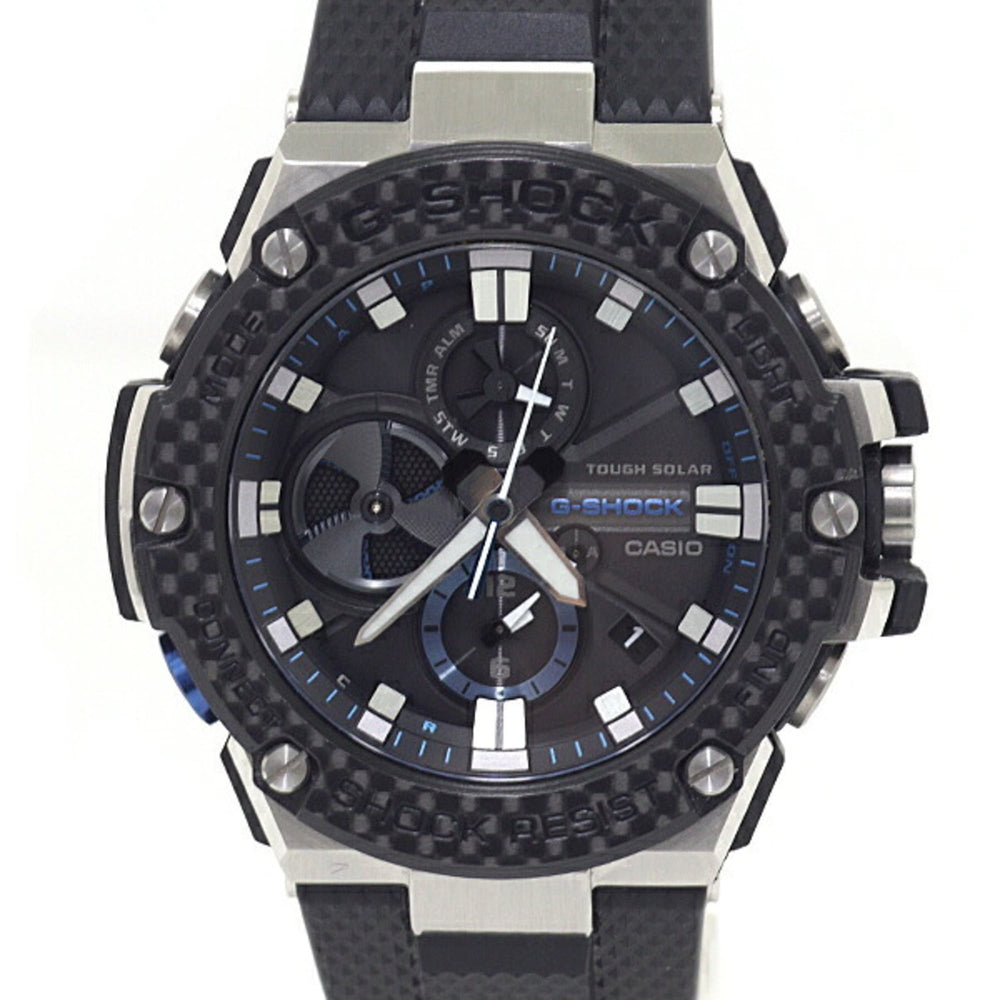CASIO G-Shock G-STEEL GST-B100 Men's Watch, Tough Solar, 20 ATM Water Resistant, Black/Blue — Very Good