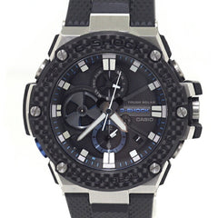 CASIO G-Shock G-STEEL GST-B100 Men's Watch, Tough Solar, 20 ATM Water Resistant, Black/Blue — Very Good