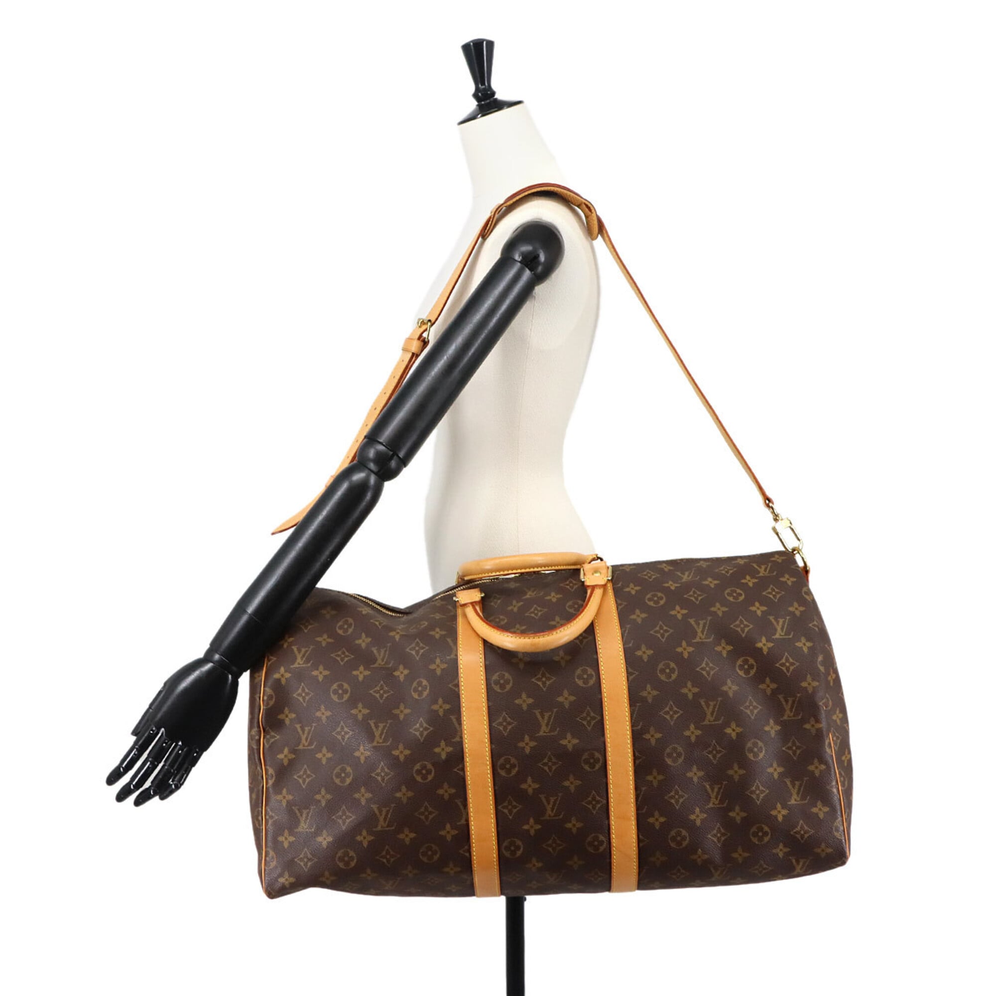 Louis Vuitton Keepall Bandouliere 55 Monogram 2-way Boston Shoulder Handbag M41414 — Like New