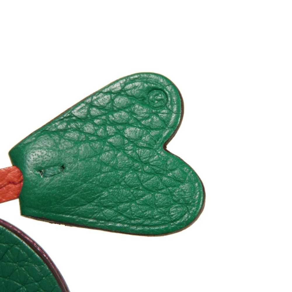 Hermes HERMES Necklace Heart Bell Clochette Coup Random Logo Ring Petit H Taurillon Clemence Chevre H1070518 Men's Women's — Like New