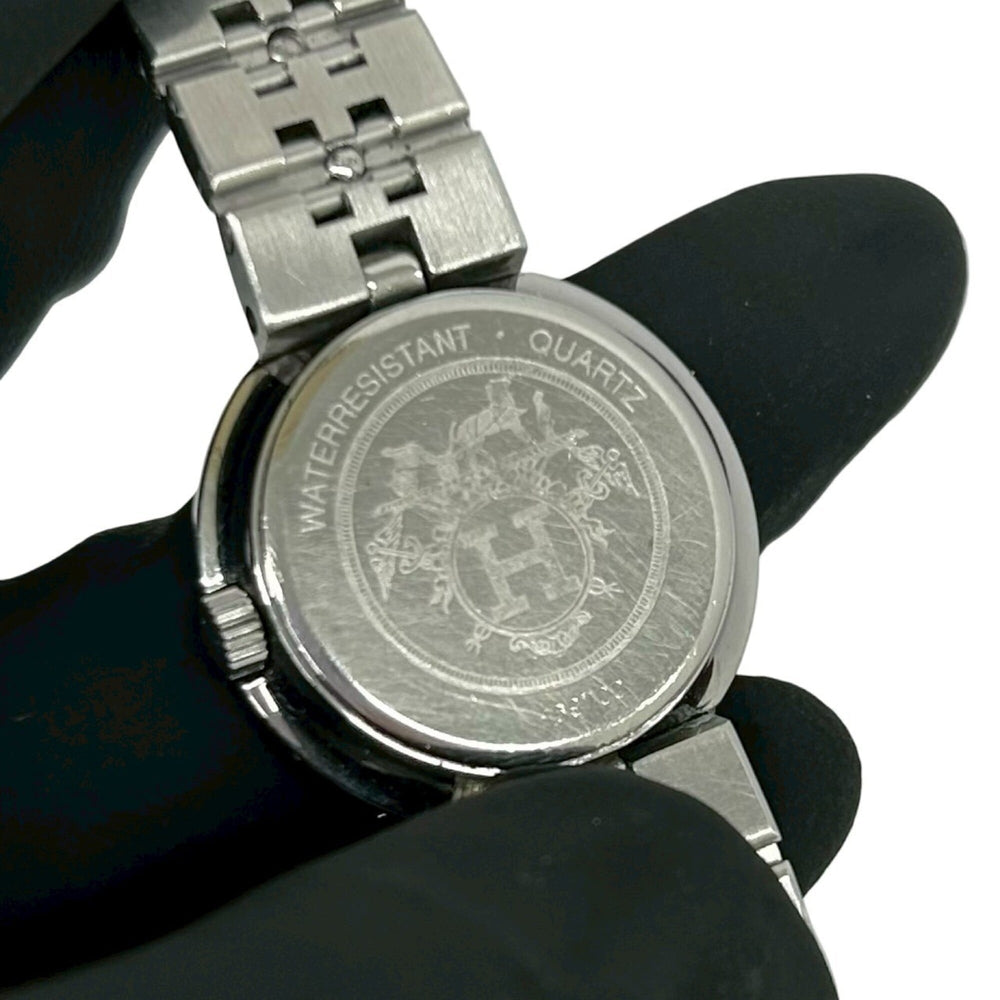 HERMES Vintage Clipper Stainless Steel GP Quartz Watch Silver 32954 — Good