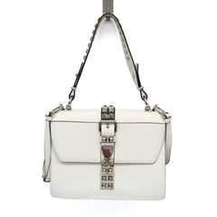 Prada Electra Studs 1BD120 Women's Leather Handbag,Shoulder Bag White — Like New