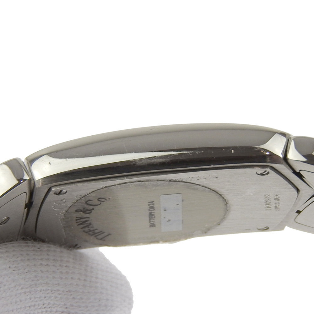 Tiffany & Co. Women's Tisolo Watch Z6301.10, Stainless Steel Quartz Analog Display, Black Dial — Very Good
