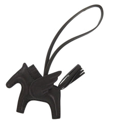 Hermes Rodeo Pegasus PM So Black Agneau Milo B Stamp (2023) Accessory Bag Charm 1032 HERMES — Like New