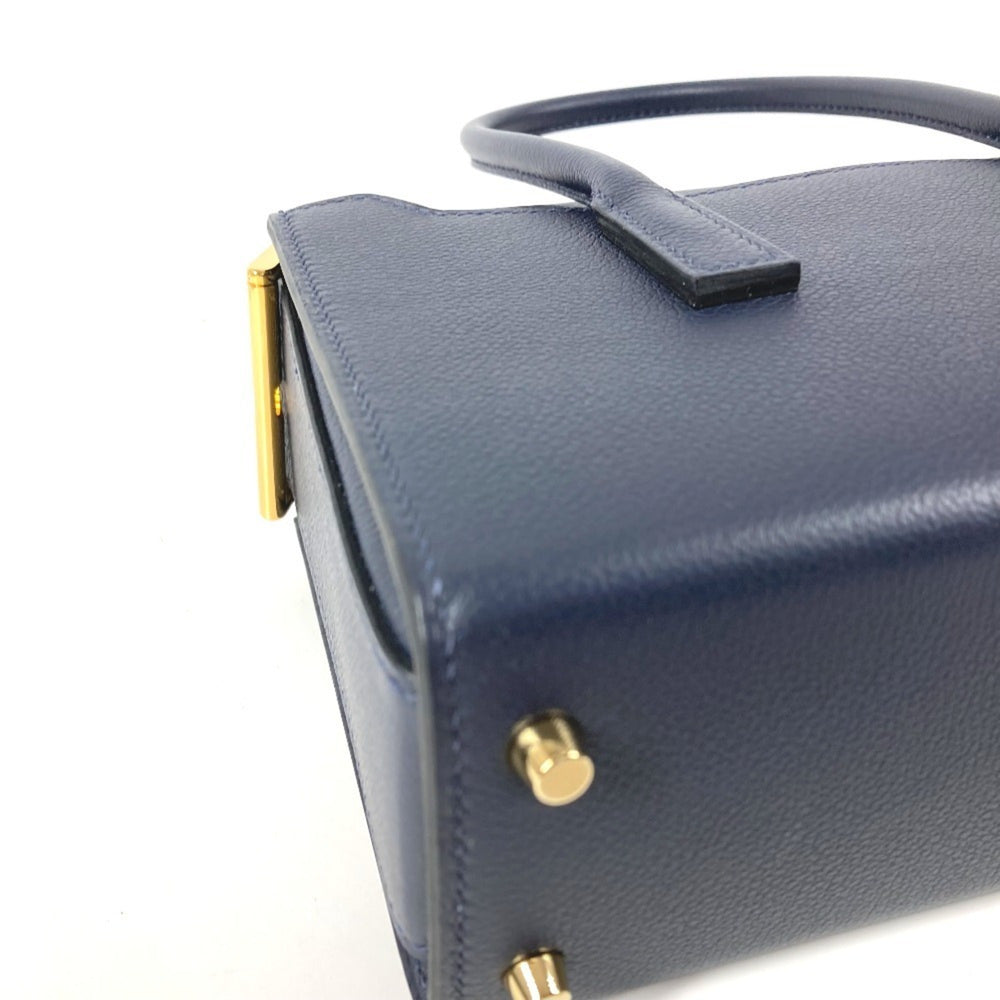 HERMES New Drug 22 Tote Bag, Crossbody Handbag, Shoulder Evercolor, Men's/Women's, Navy, Like — Like New
