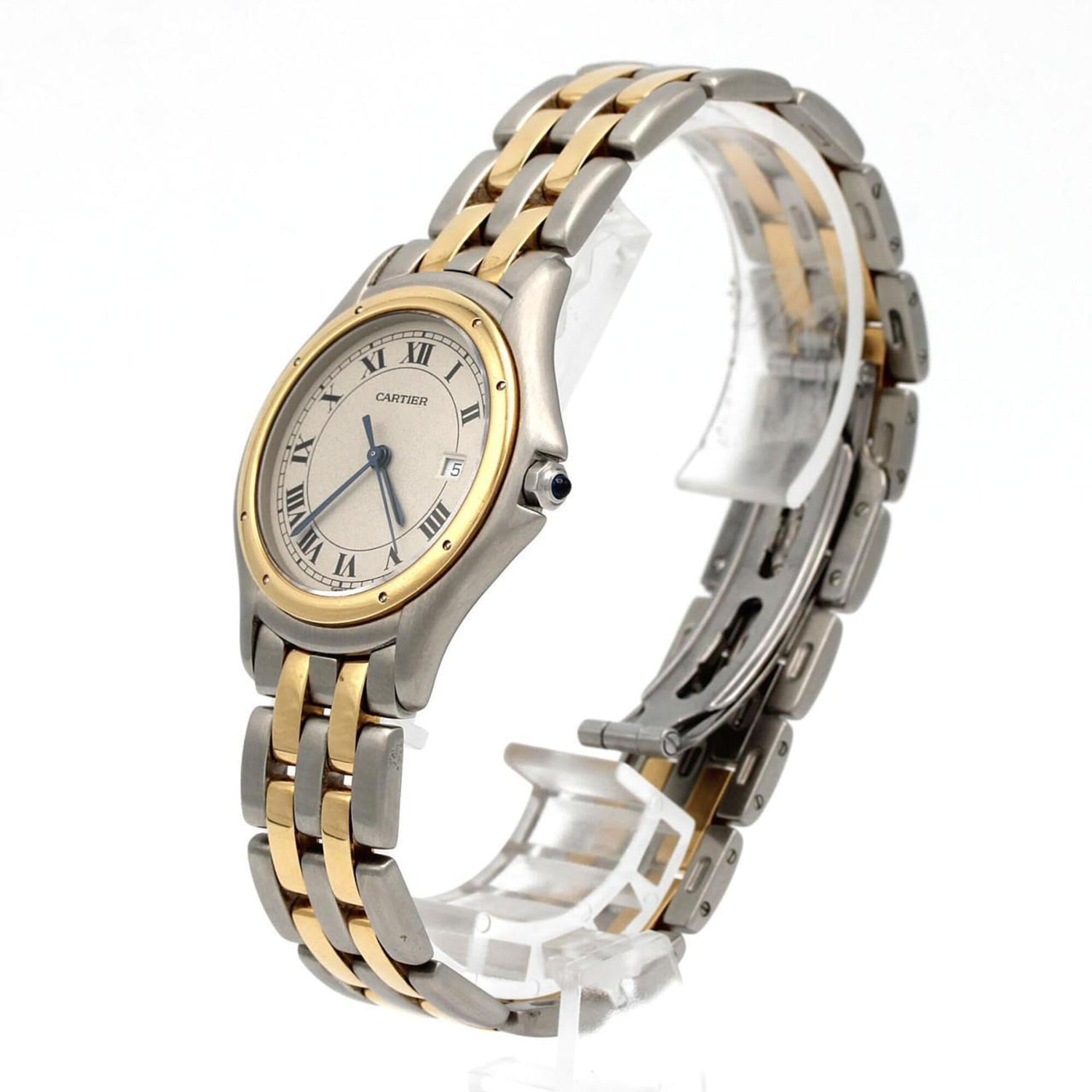 Cartier Panthère Cougar LM 2ROW W35006B6 SSxYG Quartz Watch