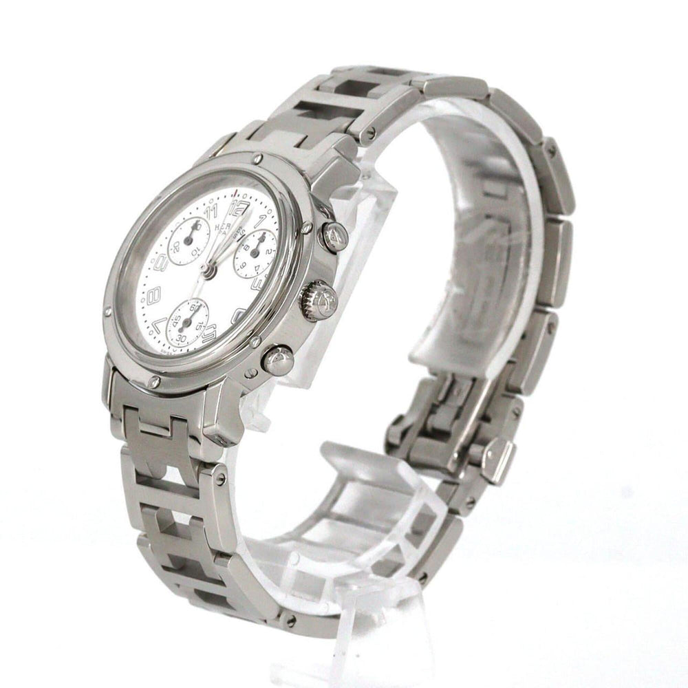 Hermes Clipper Chronograph CL1.310 SS Quartz Watch — Very Good