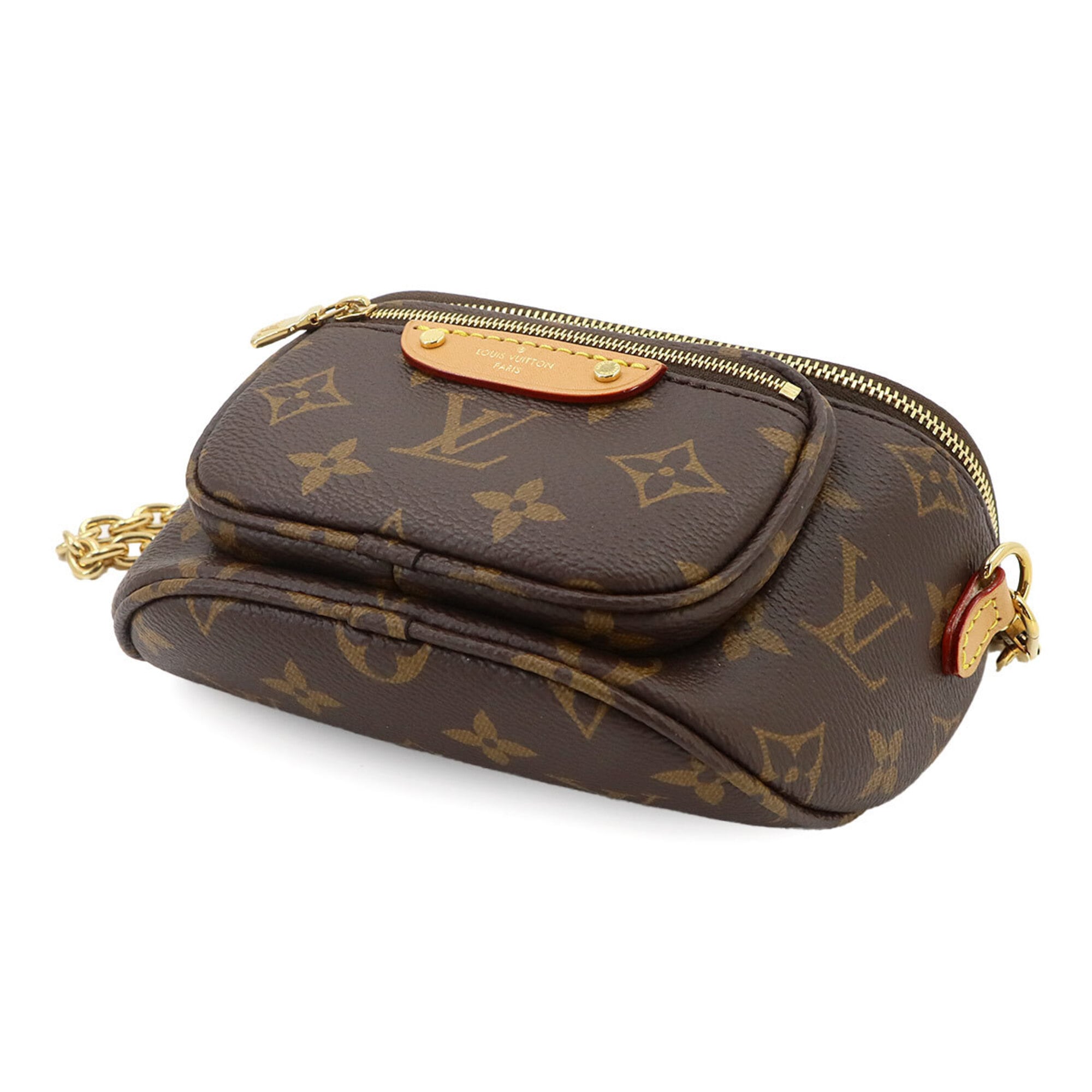 Louis Vuitton Monogram Mini Bumbag 2-way Hand/Shoulder Handbag Brown M82335 RFID — Like New