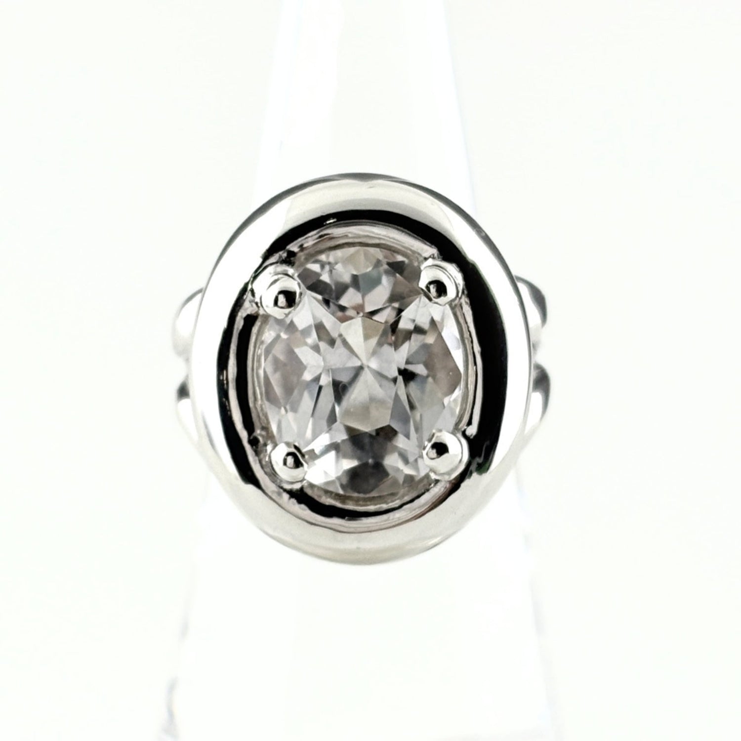 Hermes HERMES Gaucho Ring Silver Topaz SV Women's