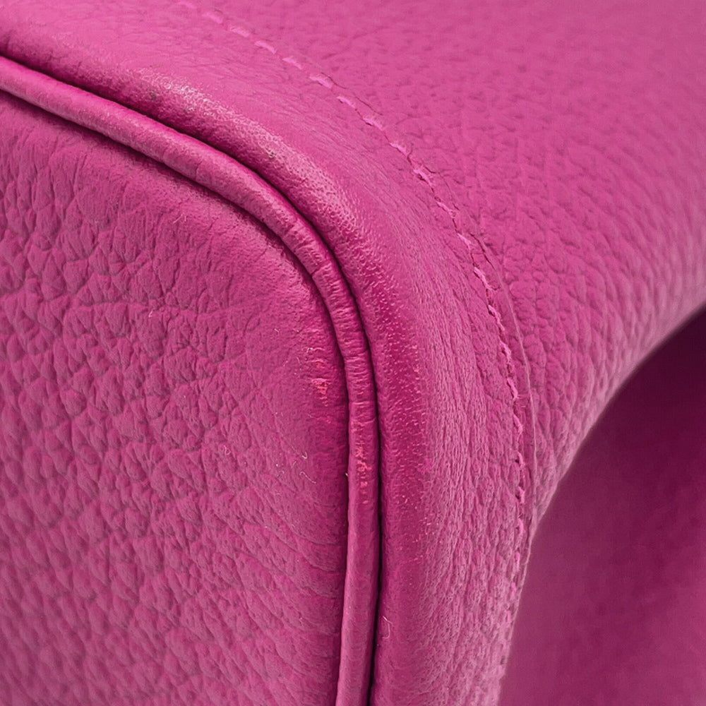 Hermes Garden TPM Tote Bag, Rose Purple, Negonda Leather, C Stamp, HERMES Party, Garden, Handbag, Women's — Like New