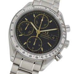Omega Speedmaster Date 3513.54 Men's Watch, Brand Name, Chronograph, Automatic, Stainless Steel (SS), Silver, Black — Good