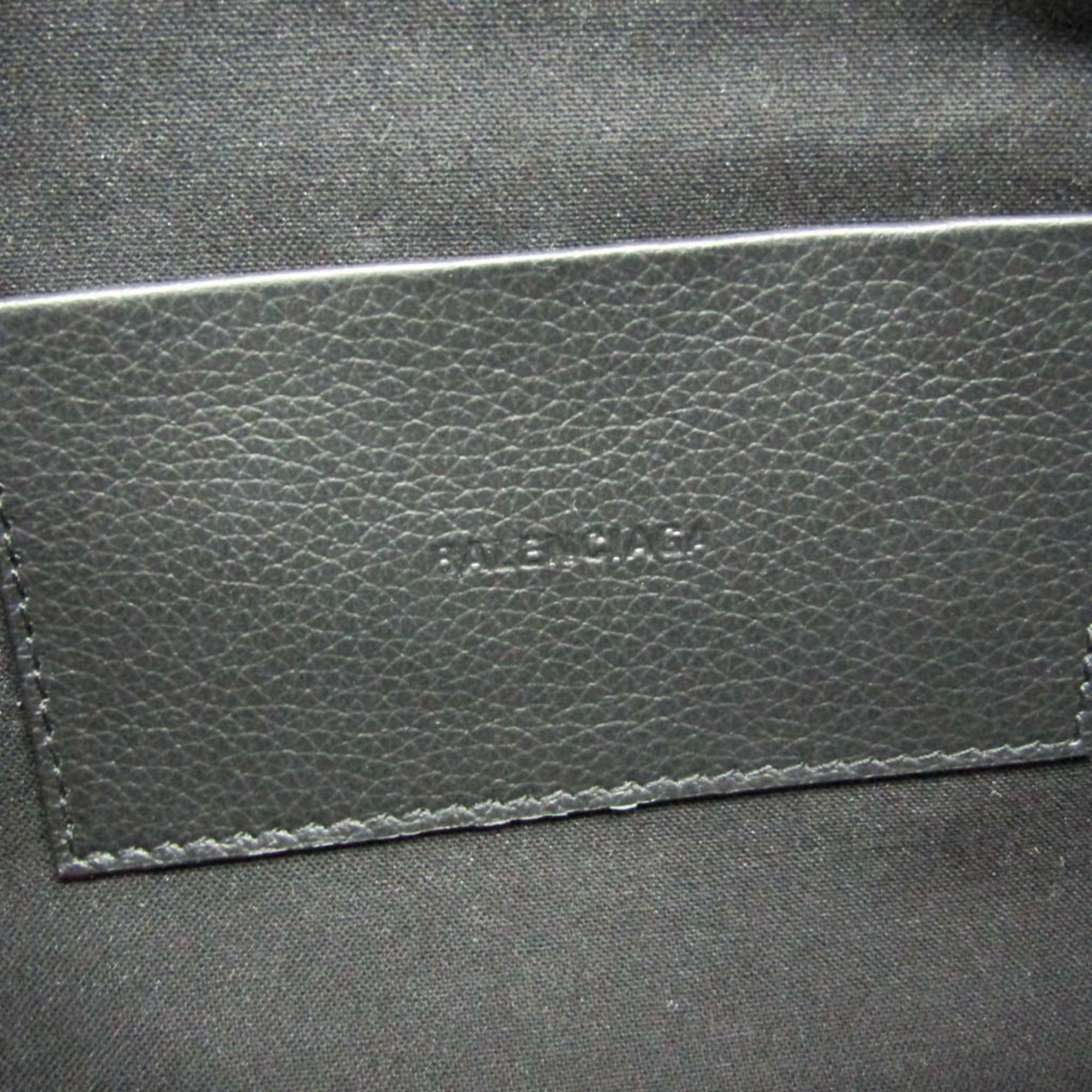 Balenciaga Hourglass 644723 Women,Men Leather Clutch Bag,Pouch Black — Like New