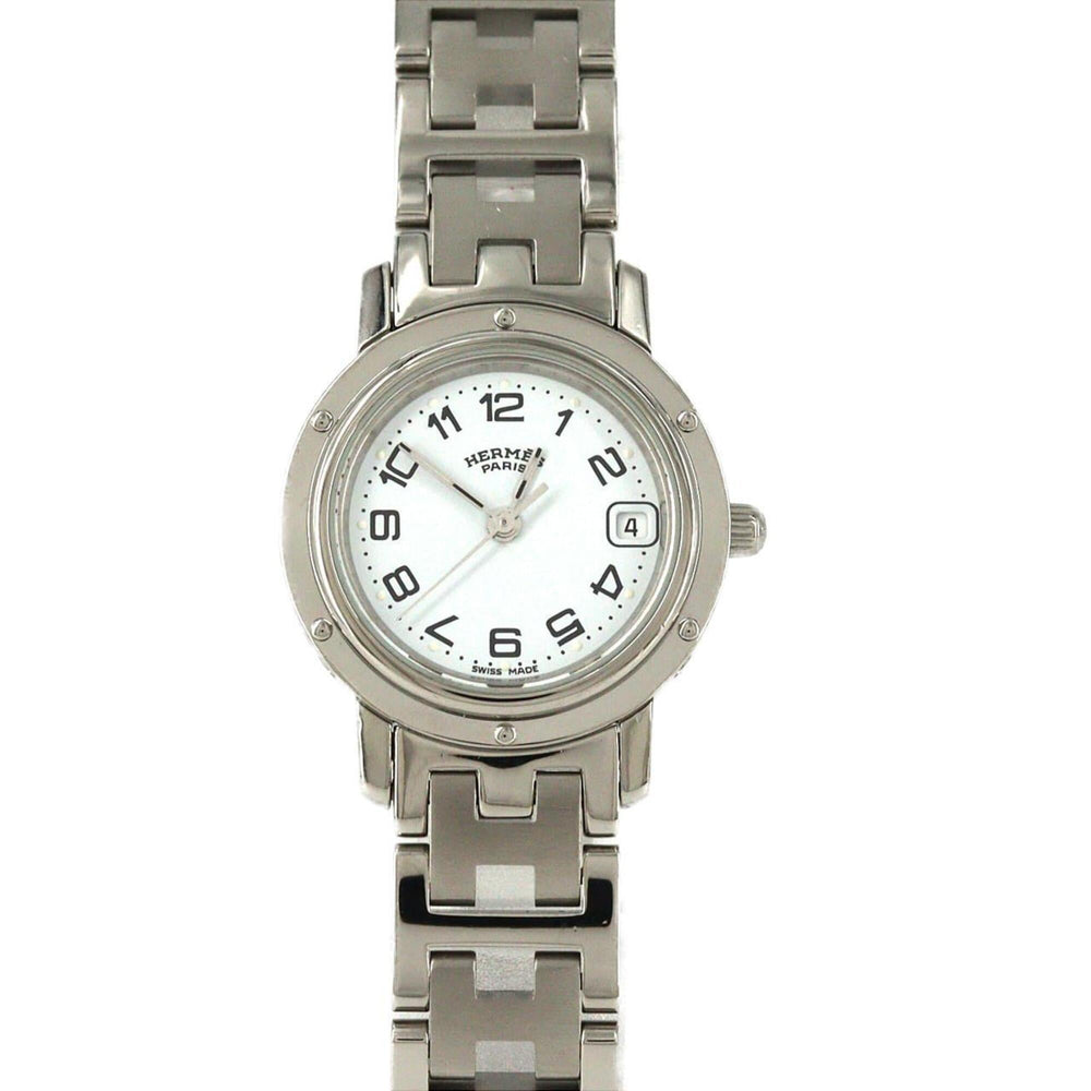Hermes Clipper CL4.210 SS Quartz Watch — Very Good