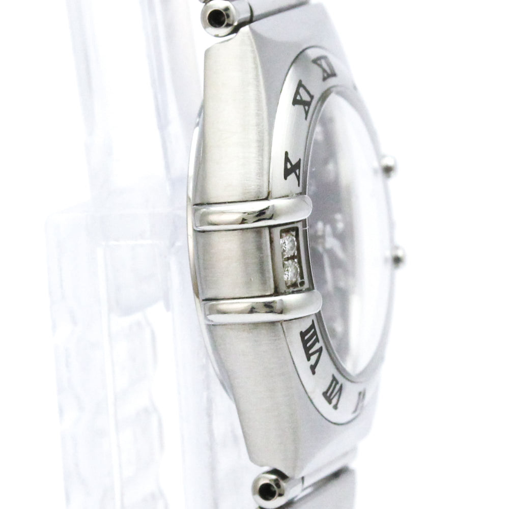 OMEGA Constellation Diamond Steel Quartz Ladies Watch 1567.89 Polished — Very Good