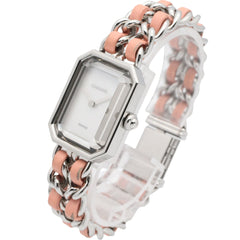 Chanel Première Rock Limited Edition (1200 pieces worldwide) Watch, Stainless Steel, Leather Strap, Women's, White with Shell, H6359 — Very Good