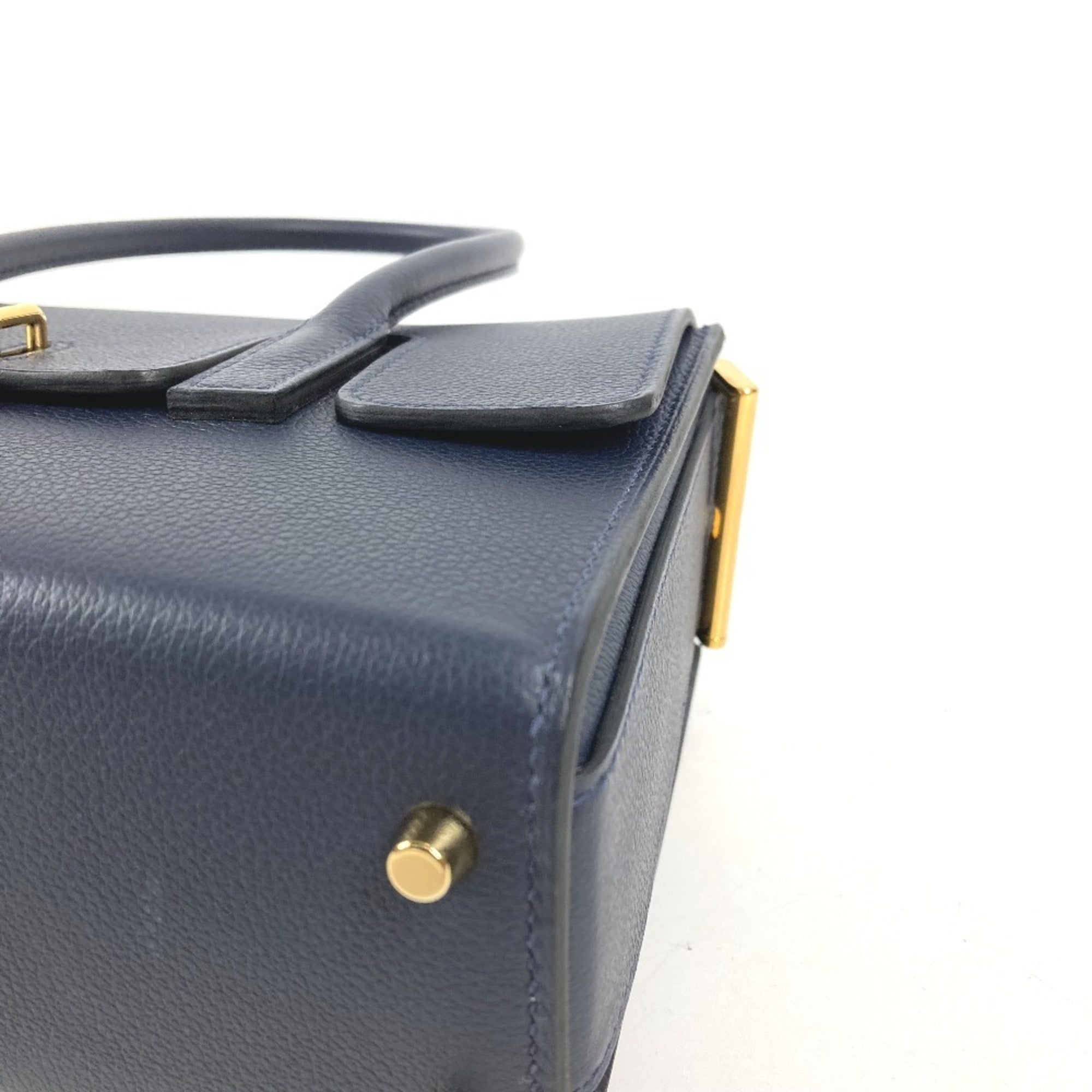 HERMES New Drug 22 Tote Bag, Crossbody Handbag, Shoulder Evercolor, Men's/Women's, Navy, Like — Like New