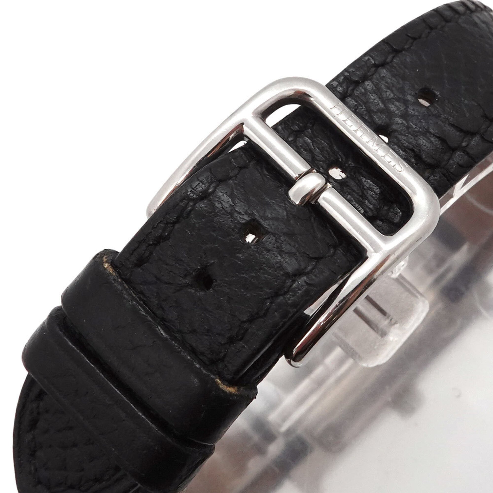 Hermes H-Watch HH1 210 Women's Watch Silver Black Quartz H — Very Good