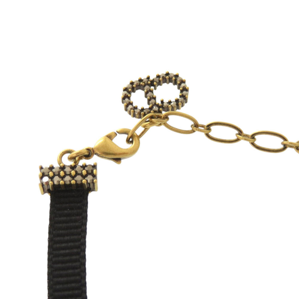 Christian Dior J'ADIOR Velour Stone Black Choker 0561 — Like New