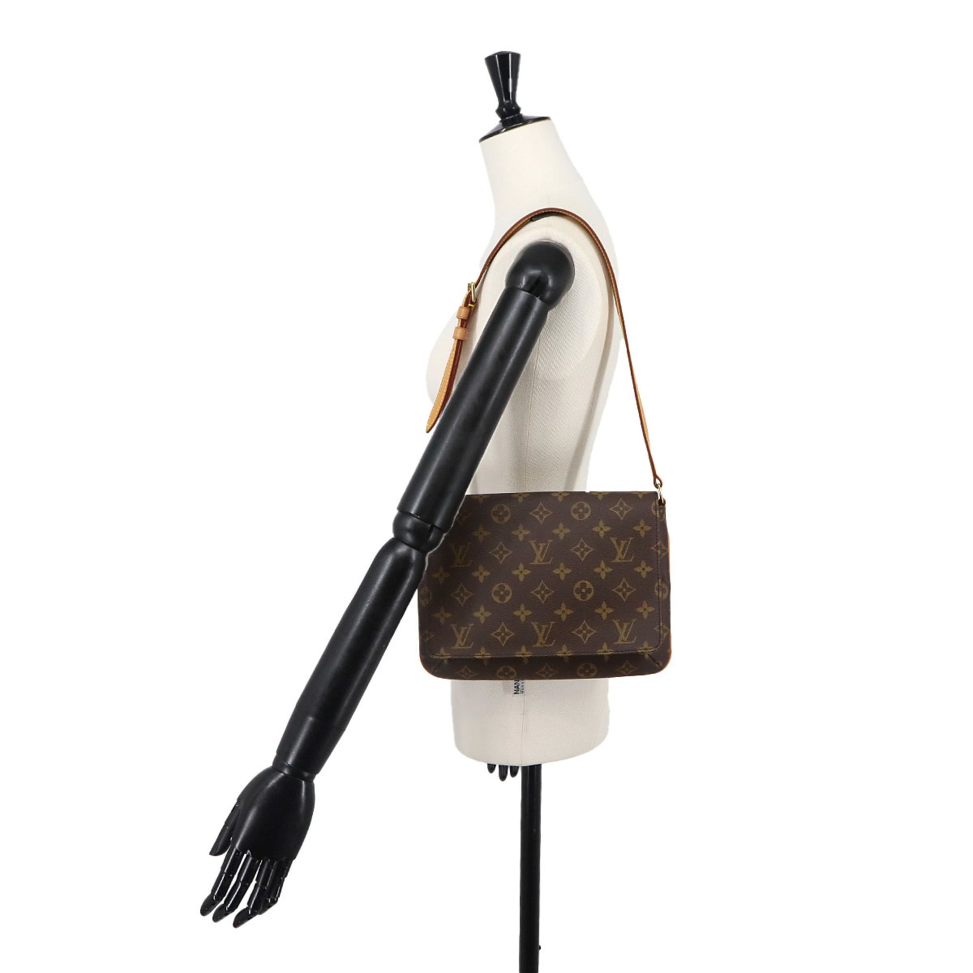 Louis Vuitton Monogram Musette Tango Short Shoulder Handbag, Brown, M51257 — Like New