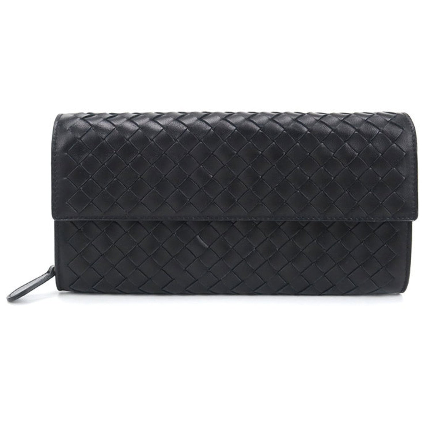 BOTTEGA VENETA Bottega Veneta Bi-fold Long Wallet Intrecciato Women's Black