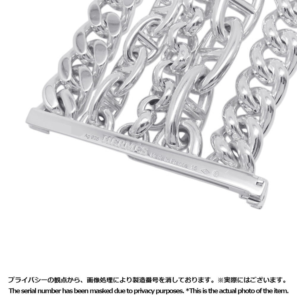 Hermes Chaine d'Ancre Multi-Chain Bracelet, Size 15, SV925 Silver — Like New