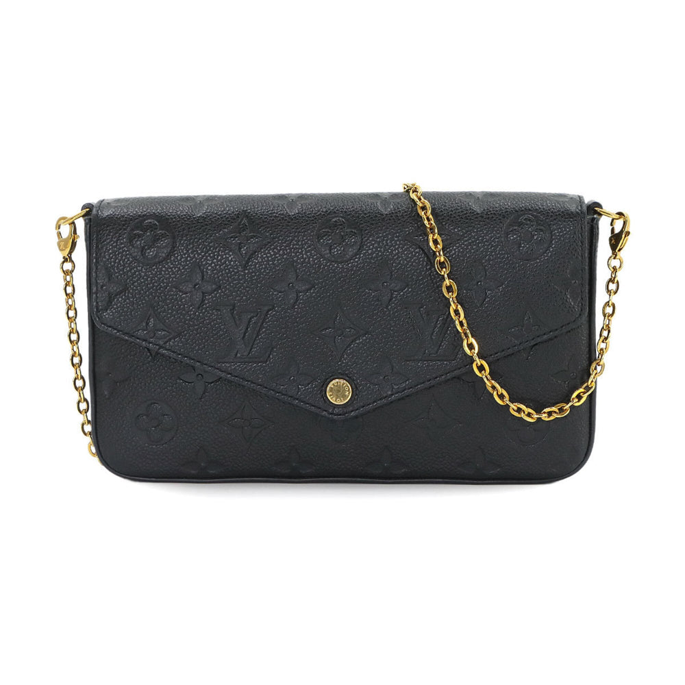 Louis Vuitton Monogram Empreinte Pochette Felicie Chain Wallet Leather Noir M82477 RFID — Like New