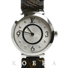 LOUIS VUITTON Tambour Slim 8PD Watch, Battery Operated, Q12MG, Women's — Very Good