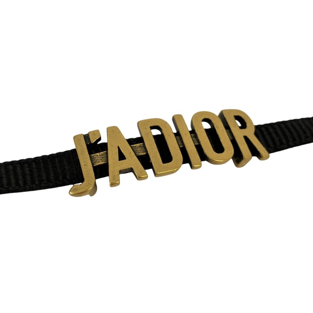 Christian Dior J'A DIOR Logo Choker Necklace, Gold Color, Women's — Like New