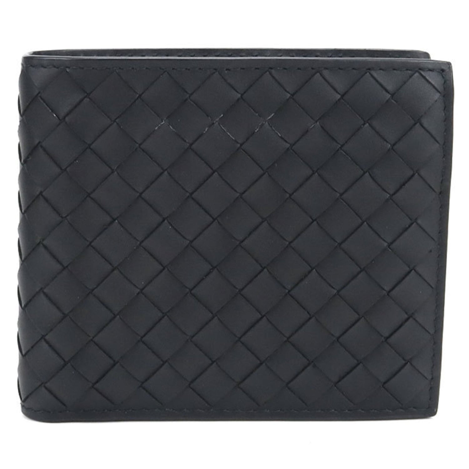 BOTTEGA VENETA Bottega Veneta Bi-fold Wallet Intrecciato Men's Black