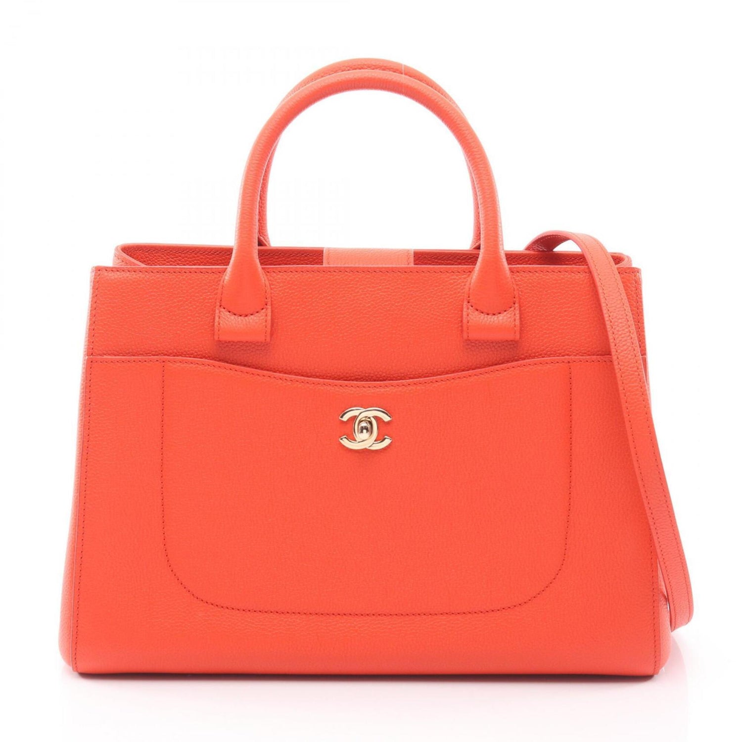 Chanel Neo Executive Tote 2-Way Bag/Handbag, Caviar Leather (Grained Calfskin), Women's, Red, A69930
