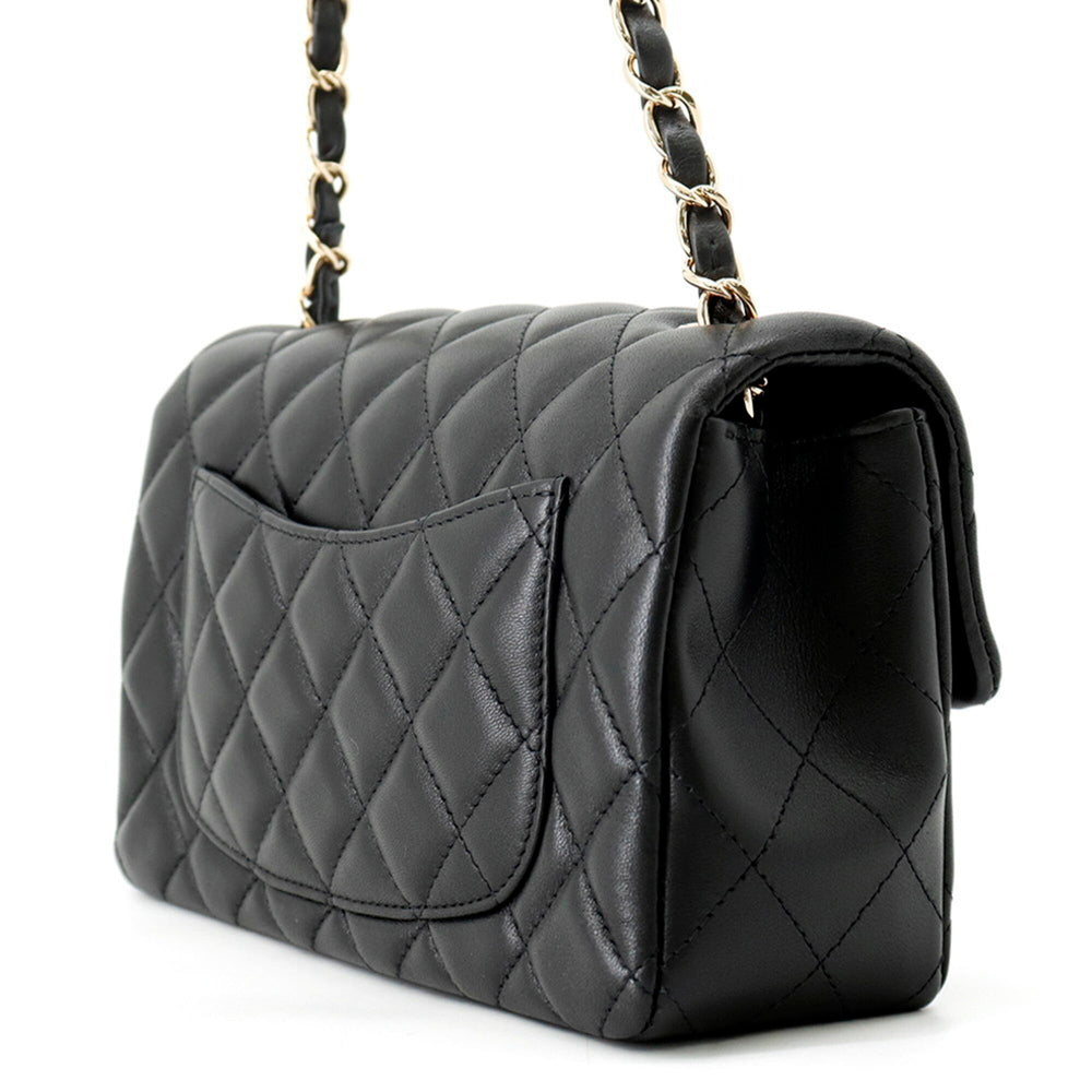 Chanel Chain Shoulder Bag Matelassé Coco Mark Lambskin A69900 CHANEL Black Handbag Women's — Like New