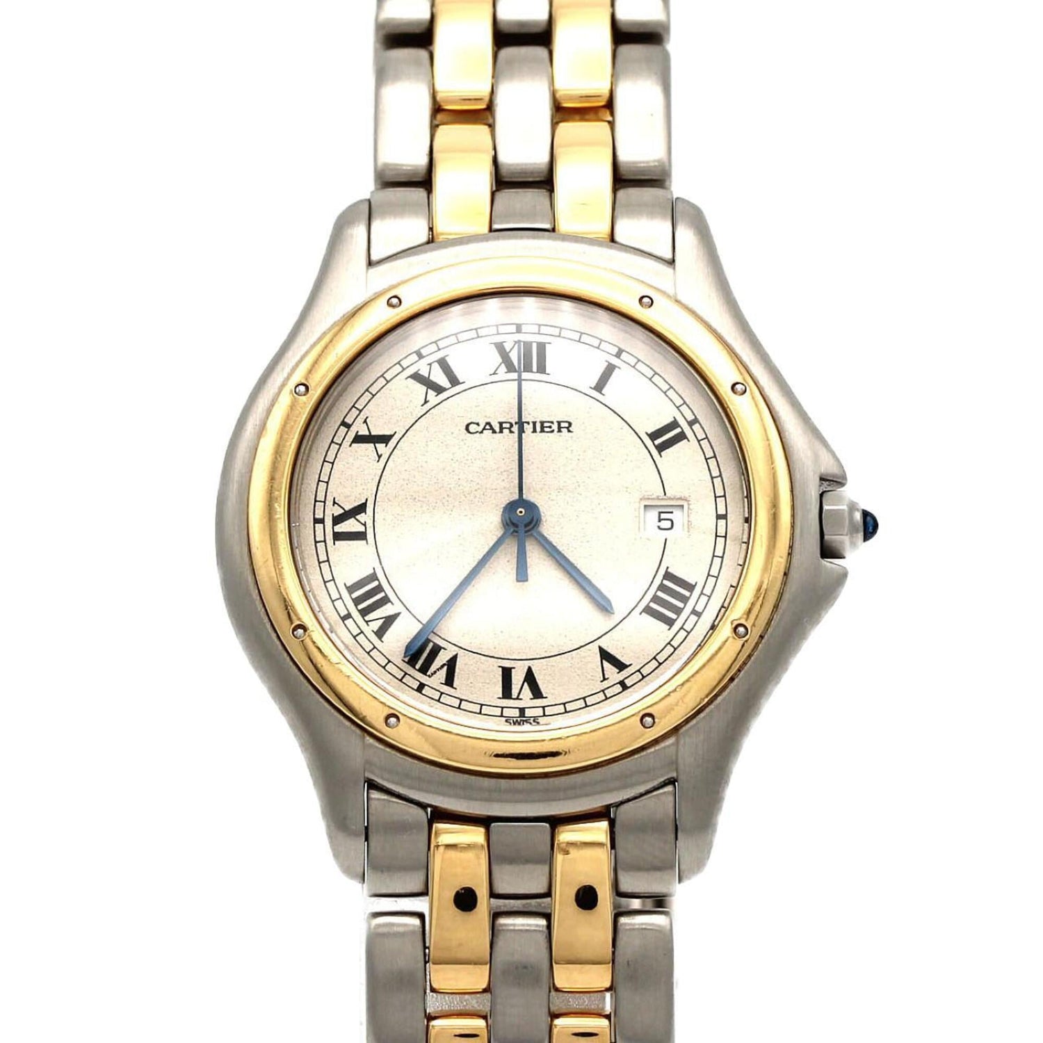 Cartier Panthère Cougar LM 2ROW W35006B6 SSxYG Quartz Watch