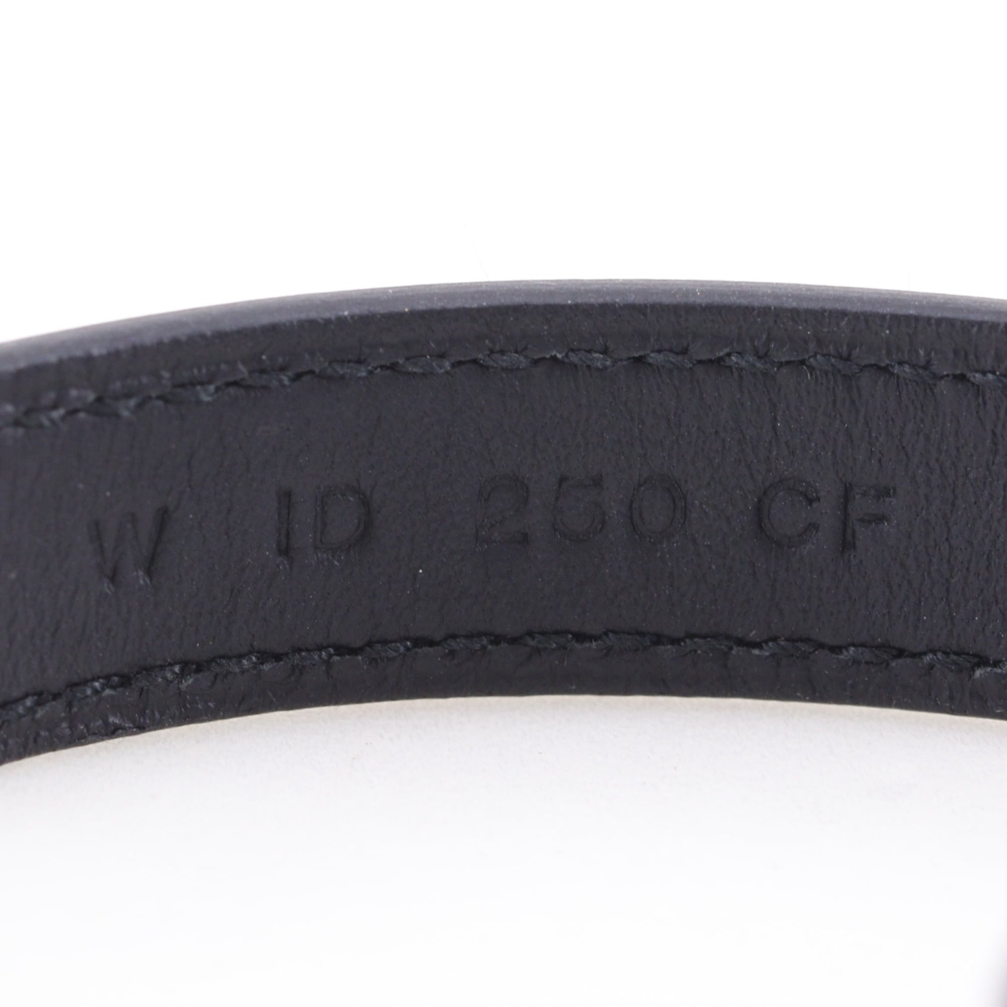 Hermes Kelly Bracelet Double Tour, Monochrome Chevre Leather, 2024 Model, Black, Approx. 18.2g, Women's — Like New