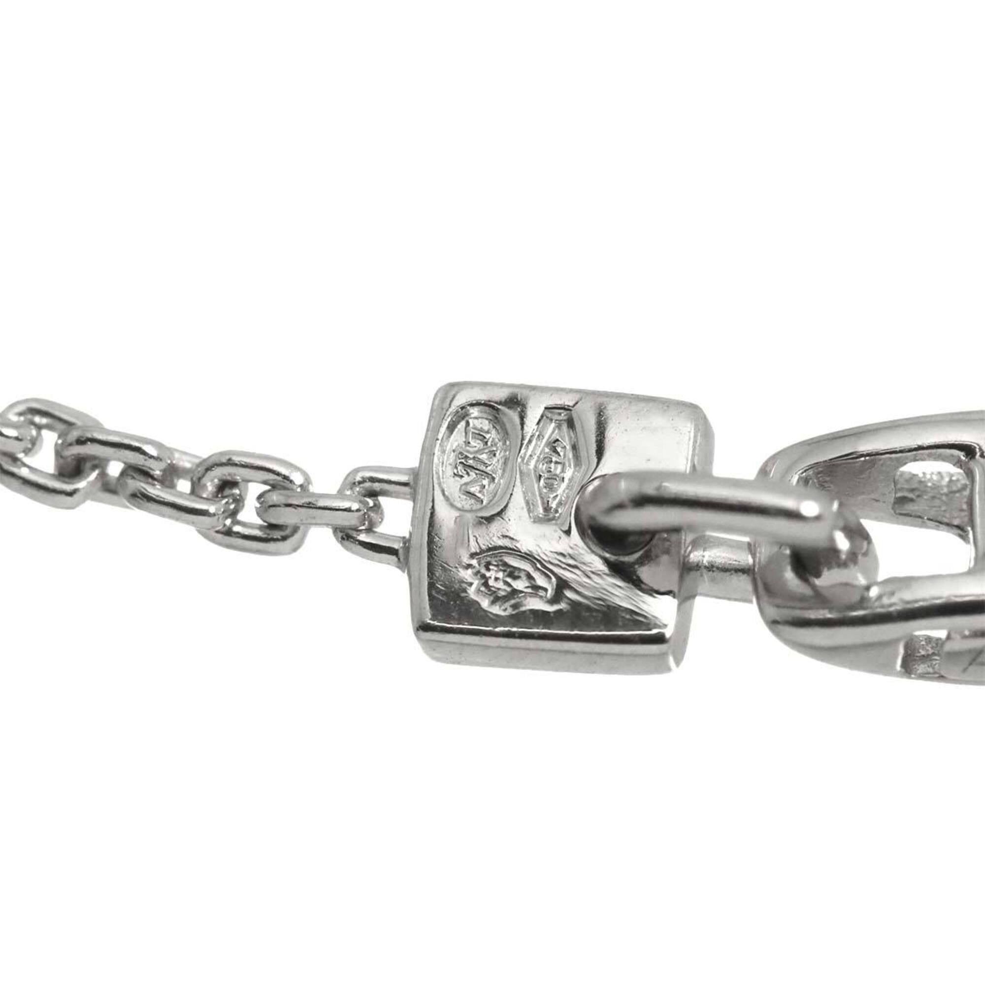 Louis Vuitton Monogram Bracelet, 19cm, 18K White Gold (750) — Like New