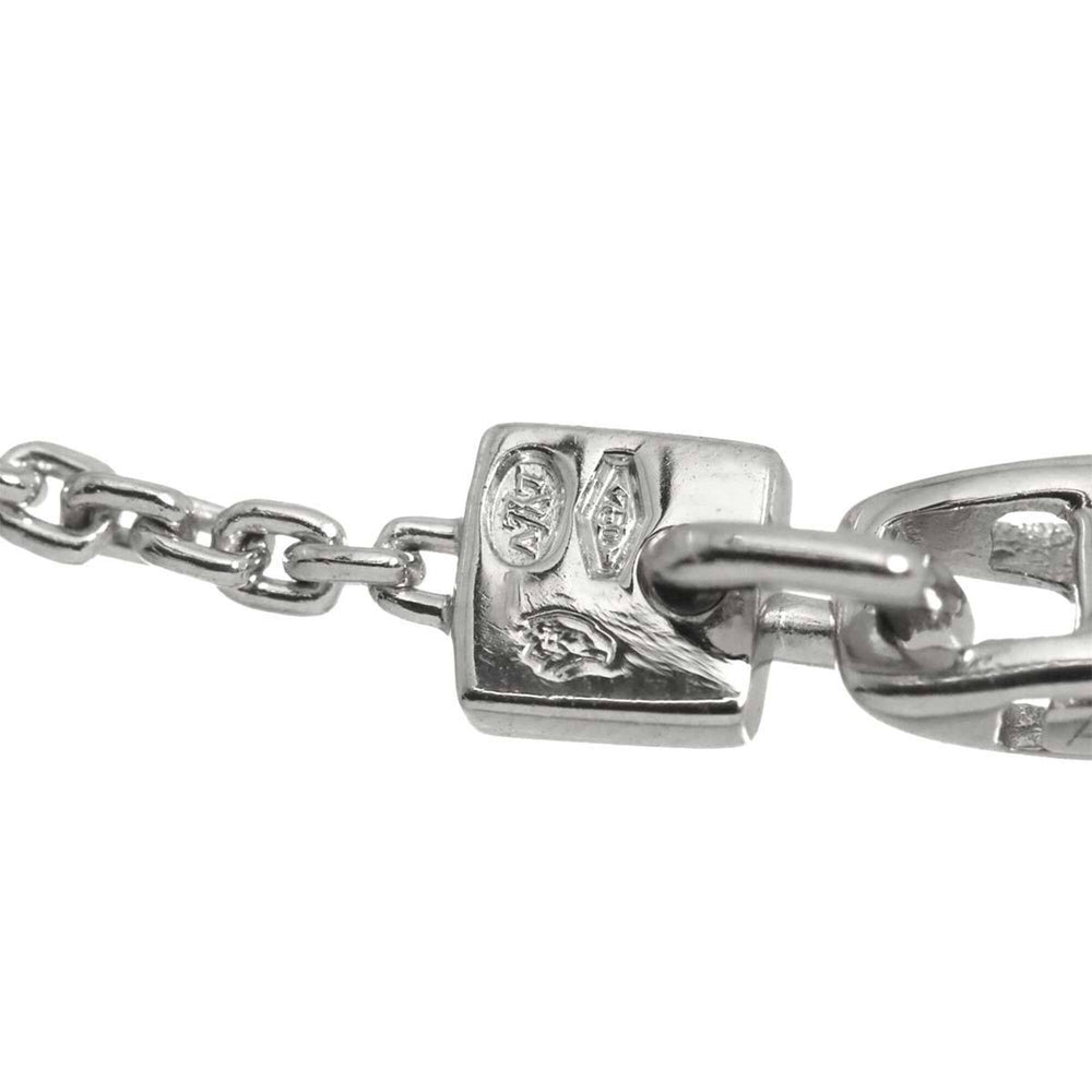 Louis Vuitton Monogram Bracelet, 19cm, 18K White Gold (750) — Like New