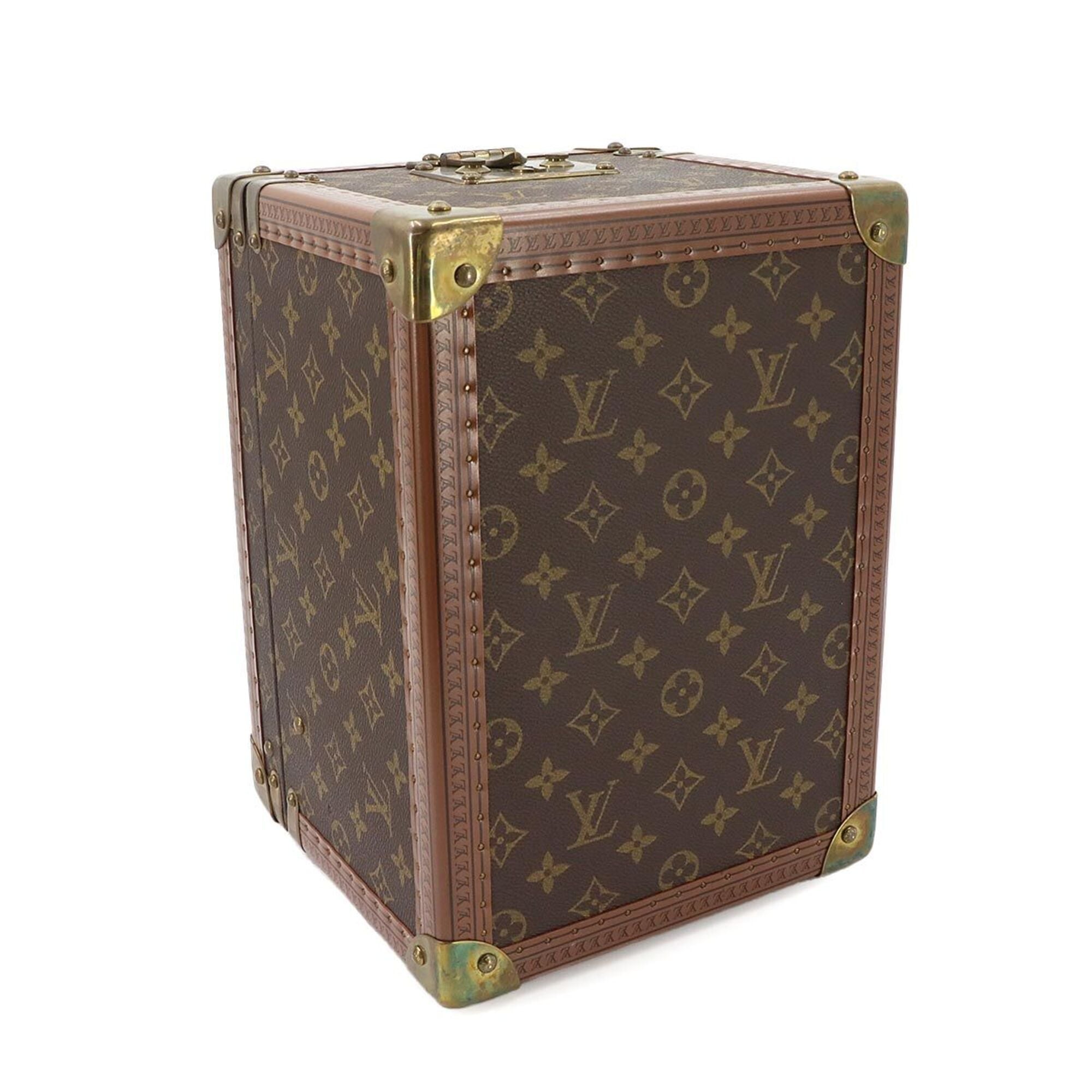 Louis Vuitton Monogram Boite Flacons Makeup Box Vanity Handbag Brown M21828 — Like New