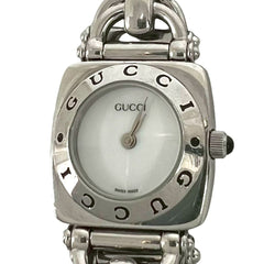 GUCCI Horsebit Chain Stainless Steel Quartz Wristwatch, Silver, 37972 — Good
