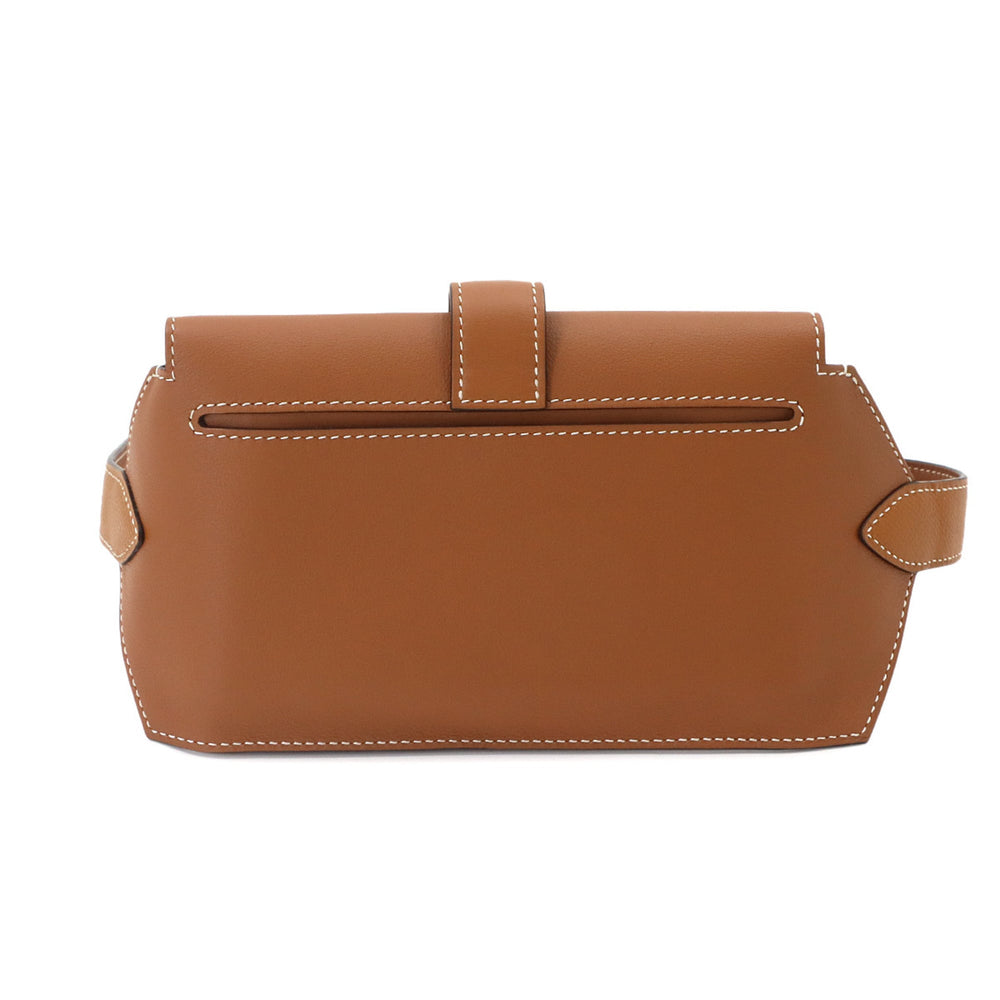Hermes Elan Pocket 24 Belt Waist Handbag Pouch Body Swift Gold XS B Stamp — New - Store Return