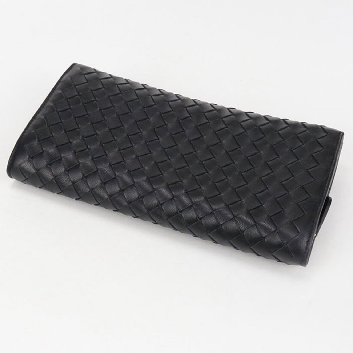 BOTTEGA VENETA Bottega Veneta Bi-fold Long Wallet Intrecciato Women's Black